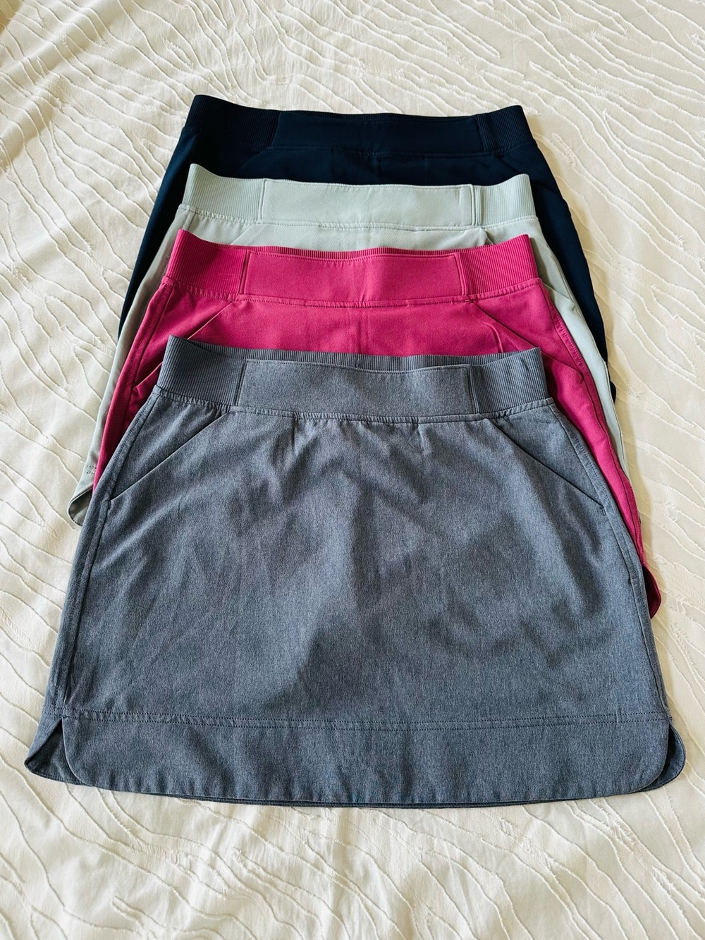 Women’s Active Skort Bundle- Gray, Pink, Mint, Navy
